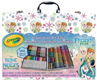 Elsa Frozen - Mrazené plastové nastavené v CRAYOLA CRAYON KUTCASE
