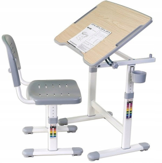 TRANSFORMERS - Zábavné deti Piccolinii Desk šedá stôl + stolička