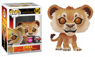 Leví kráľ - FUNKO POP KING LION SIMBA FLOCKED EXCLUSI 547