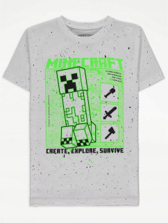 MINECRAFT - Tričko George Minecraft s tlačou __ 116-122