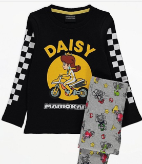 Super Mario - George Pajamas Nový 158-164 Super Mario Daisy Sztos
