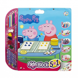 Pepa Pig - Giga Veľká sfarbenie 5in1 Peppa Peppa Peppa