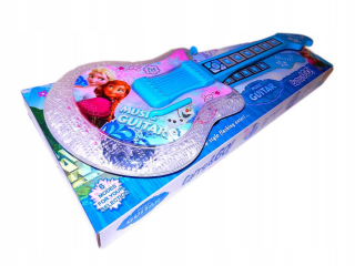 Elsa Frozen - Elektrická gitara mrazená dotyková svetlo