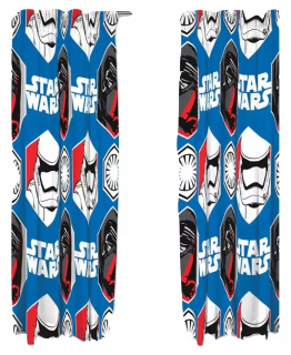 STAR WARS - Pripravené záclony na páske 168 cm x 183 cm Star Wars