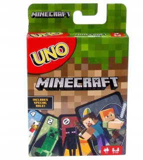 MINECRAFT - Karta hry UNO EDITION MINECRAFT / MATTEL * HIT *
