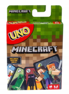 MINECRAFT - Hra The Uno Minecraft Mattel - 112 ks.