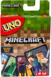 MINECRAFT - Karta hry UNO MINECRAFT / MATTEL / FPD61