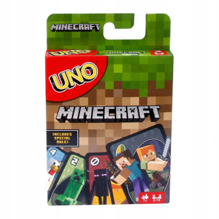 MINECRAFT - Herná karta Uno Minecraft Mattel