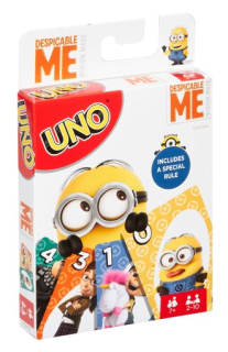 Mimoni - Karta hry UNO MUNDION / MATTEL / FDV57