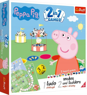 Pepa Pig - Palubná hra Čínska 2in1 Prasa Peppa Trefl