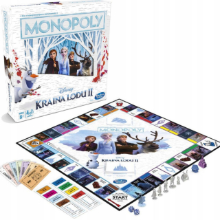 Elsa Frozen - Board hra Monopoly Land of Ice 2 Frozen II 8+