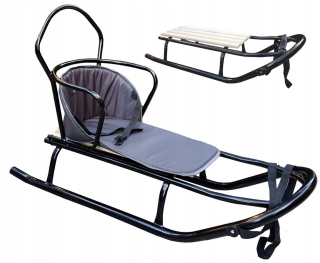 Sánky - Tlustý sane Sportline Fast + operadlo + matrac 150kg