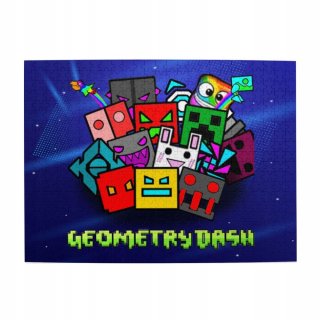Drevené puzzle Geometry Dash 1000 ks