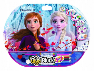 Elsa Frozen - Giga Block Set pre umelca 5 v 1 krajine ľadu 2