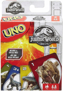 Jurský svet - UNO JURASSIC WORLD WORLD DINOSAURUS HRAŤ HRU