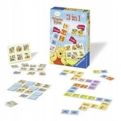 Medvedík Pú - Hra a puzzle Ravensburger 3in1 Winnie Puchatek Kl