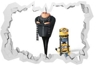 Mimoni - DEC, DRU a MIMIONS, 3D Sticker, 130x90
