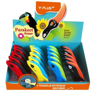 Eraser skladací veľký papagáj (20ks),