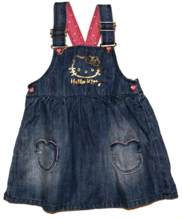 HELLO KITTY H & M NOVÉ JEANY Ahoj Kitty šaty - 74