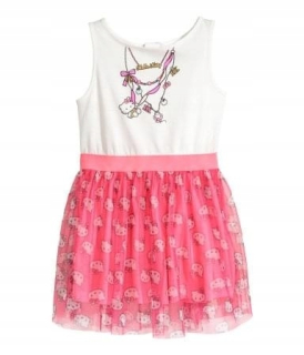 HELLO KITTY H & M TULLE Ahoj Kitty šaty 98/104