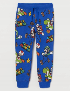 Super Mario - H & M Rozvrátené svetlá Joggry Super Mario 98 cm
