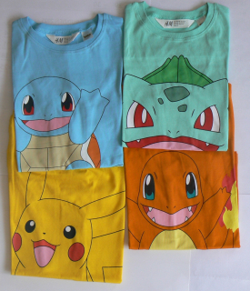 Pokémoni - H & M Tričko Pokemony R. 134 / 140_4 ART