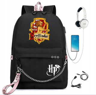 Školský batoh, taška - Harry Potter 34 vzory Veľký A4 batoh USB vyškolený