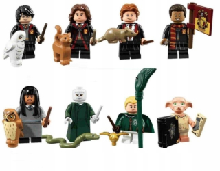 HARRY POTTER - Harry Potter 8ks ľudské stavebné bloky L FA8C8 7 ks