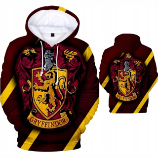 HARRY POTTER - Mikina Harryho Pottera Kangaroo 3D veľkosti Gryfindor