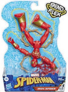 SPIDERMAN - Hasbro Marvel Bend a Flex Green Iron Spider