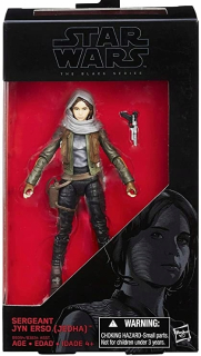 STAR WARS - Hasbro v čiernej série Sergant Jyn Erso Jedha 24h