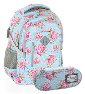 Školská taška - batoh, set, zostava - Hash Youth Batchpack Set pre dievča 7918