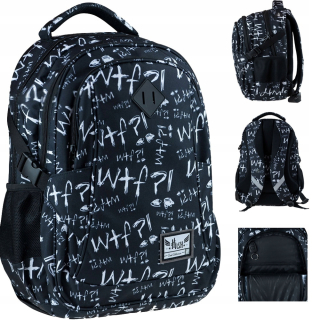 Školský batoh, taška - Hash School Bathpack Youth Black Laptop
