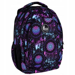Školský batoh, taška - Hash School Bathpack Youth Dreams Sny Black