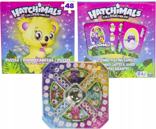 Hatchimals - Hatchi-wow Hatchals 3-pak - čínska a karta hra puzzle