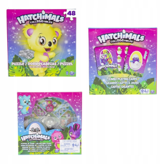 Hatchimals - Hatchi-wow Hatchals doska hra x3 čínska karta puzzle