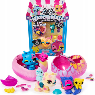 Hatchimals - Hatchi-wow Hatchals pet posadnutý 6 figúrky 2 srdce série 7