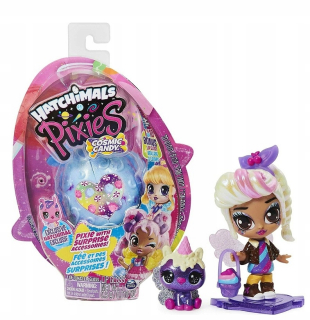 Hatchimals - Hatchi-wow Hatchals Pixies Cosmic Candy Egg + Doll 6056539