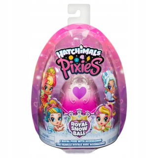 Hatchimals - Hatchi-wow Hatchals Pixies Fairy Royal Snow Ball bábika