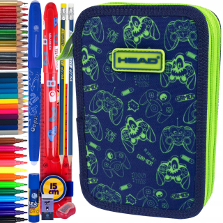 Peračník - Head School Pencil Case Dual Game Player hra