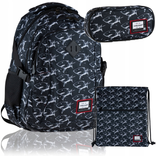 Školský batoh, taška - Head School Bathpack + Puzdro na ceruzku + Astra Shark Sack