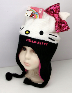 HELLO KITTY Ahoj Kitty Zimná čiapka 52-55cm