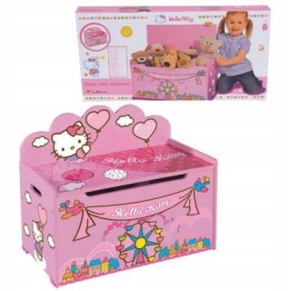 HELLO KITTY Ahoj Kitty Drevený hrudník