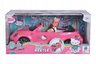 HELLO KITTY Ahoj Kitty bábika steffi v Cabriolet VW Beetle