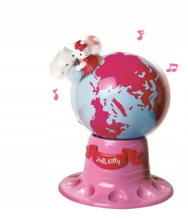 HELLO KITTY Hello Kitty. Magnetický glóbus hrá
