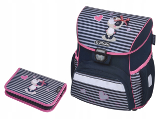 Aktovka školská taška - Herlitz School Bag Bathpack Sweety Loop + Puzdro ceruzky