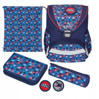 Aktovka školská taška - Herlitz SchoolBag Ultralight Plus Geometrický batoh