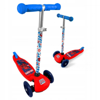 SPIDERMAN - Scooter 3-kolesový spiderman Svetlo