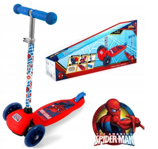SPIDERMAN - SCOOTER 3 TROJE KOLEKOVACÍM ROZDELENÍ SPIDERMAN
