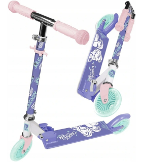 Elsa Frozen - Scooter mrazená skladacia dvojkolesová krajina ľadu